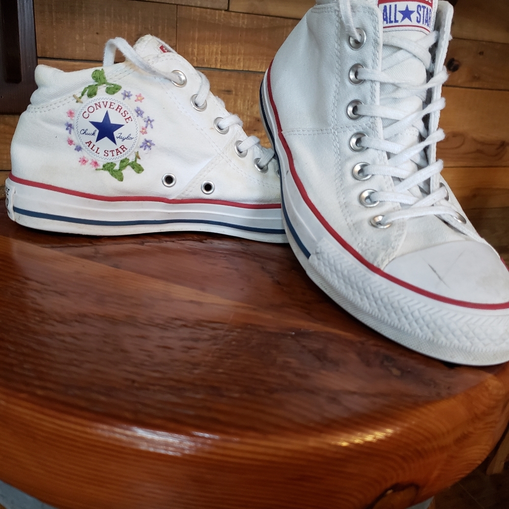 Women converse